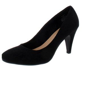 *SALE* Sun + Stone Women's Felix Faux Leather Stiletto Pumps Blk Sz 9M 5567